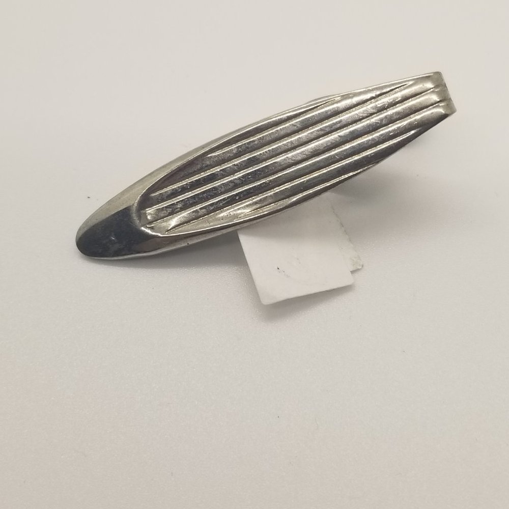 Vintage Silver Tie Bar Clip With alligator clip.